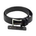 Men's Essential Slim Italian Leather Belt with Silver Buckle - Casual to Business Wear - Free shipping from Italy