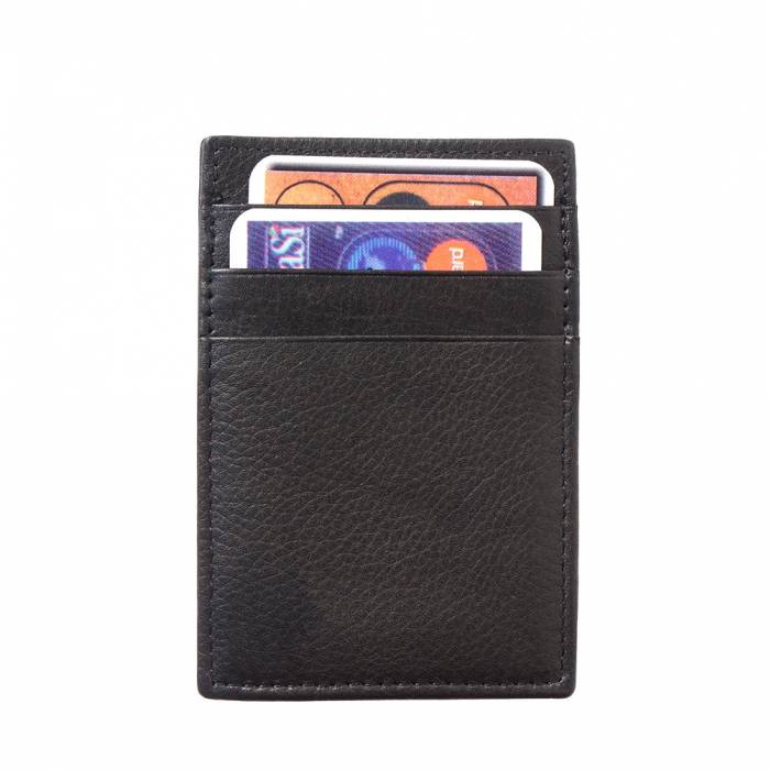Luigi Leather Card Holder & Money Clip, Delivered to Your Door from Italy