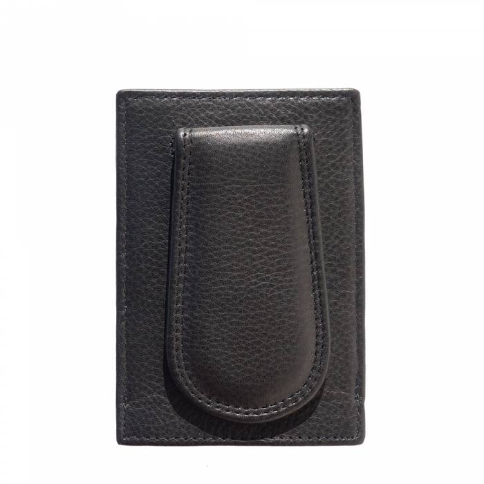 Luigi Leather Card Holder & Money Clip, Delivered to Your Door from Italy