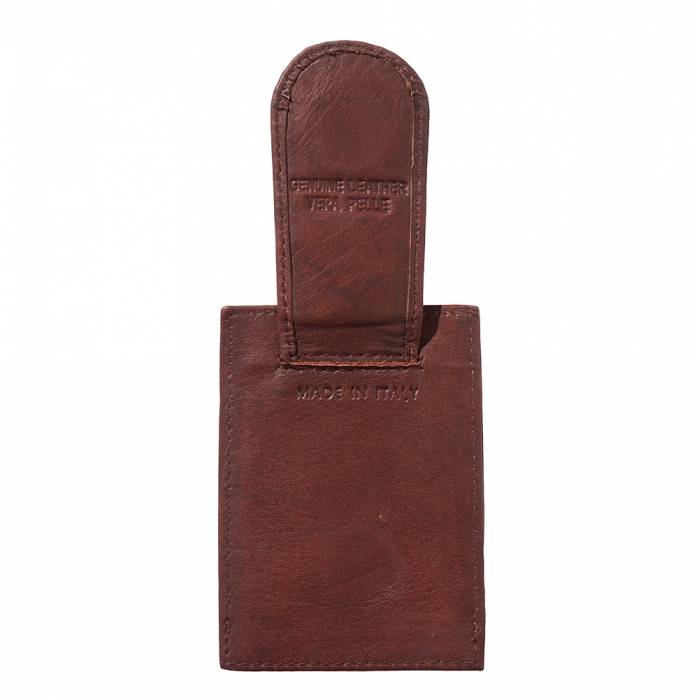 Luigi Leather Card Holder & Money Clip, Delivered to Your Door from Italy