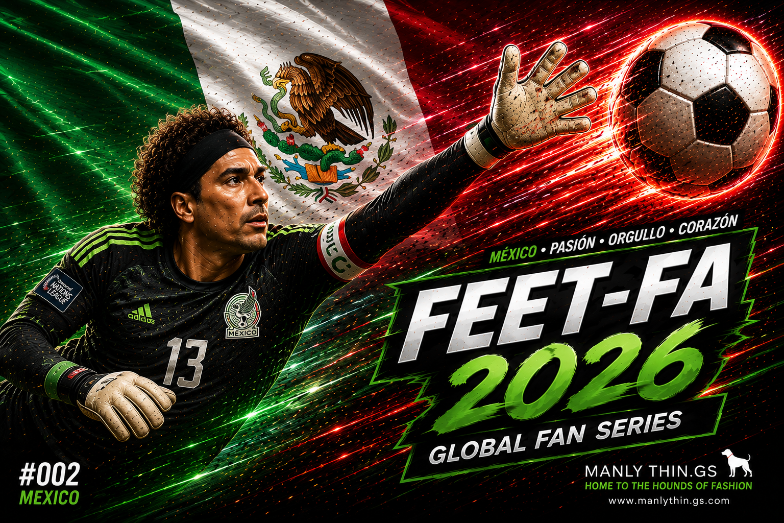 Collectible Summer Soccer Series FEETFA GAMES - Mexico player! (Global Fan Series 2a)