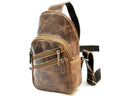 The Ricardo - Men's Sling bag Italian Craftsmanship, Natural Grain Leather, Free Shipping to the US (Copy)