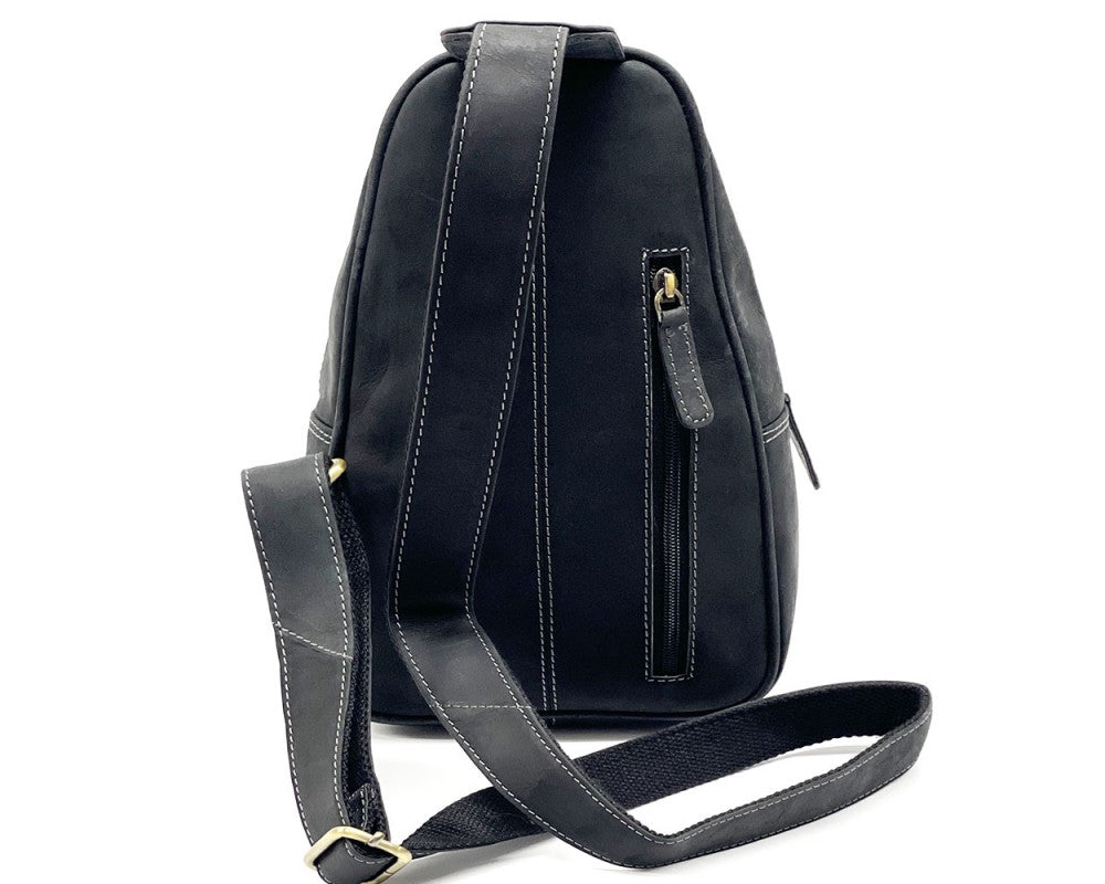 The Ricardo - Men's Sling bag Italian Craftsmanship, Natural Grain Leather, Free Shipping to the US (Copy)
