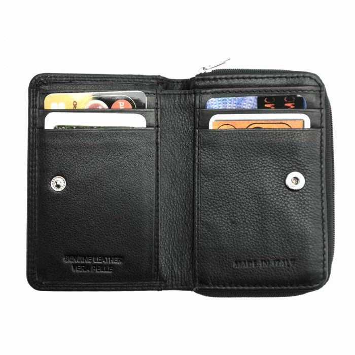 Italian Style: The Diamante Compact and Elegant Leather Wallet