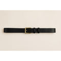 Men's Slimmer Width Handmade Italian Leather Belt with Silver Buckle - Casual to Business Wear - Free shipping from Italy