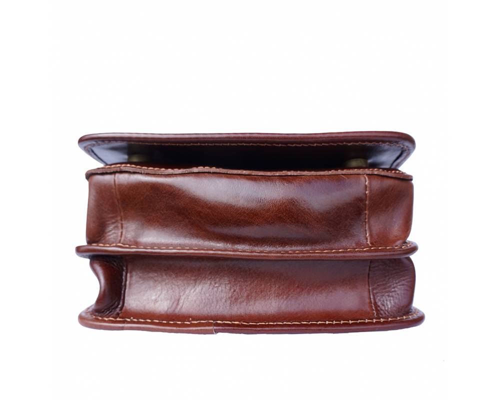 The Sly Slim - Streamlined and Lightweight Smooth Leather Messenger, Business, Day Bag. Handmade in Florence