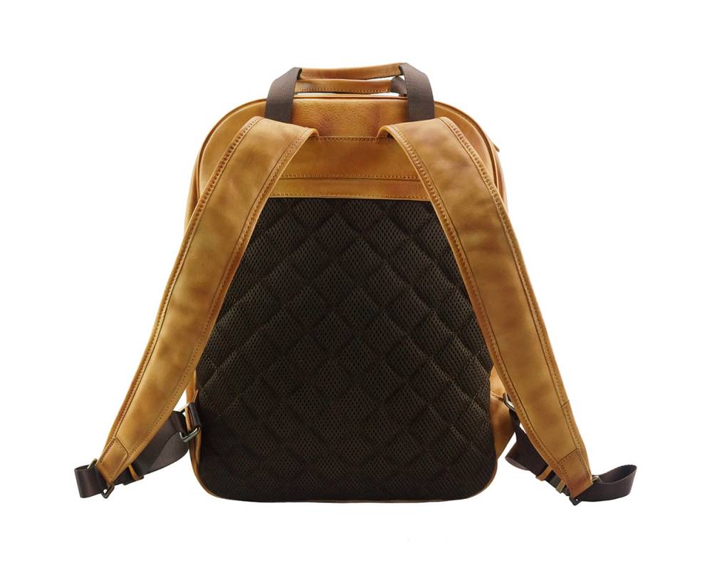 The Roberto - Men's Italian Leather Backpack - City Pack