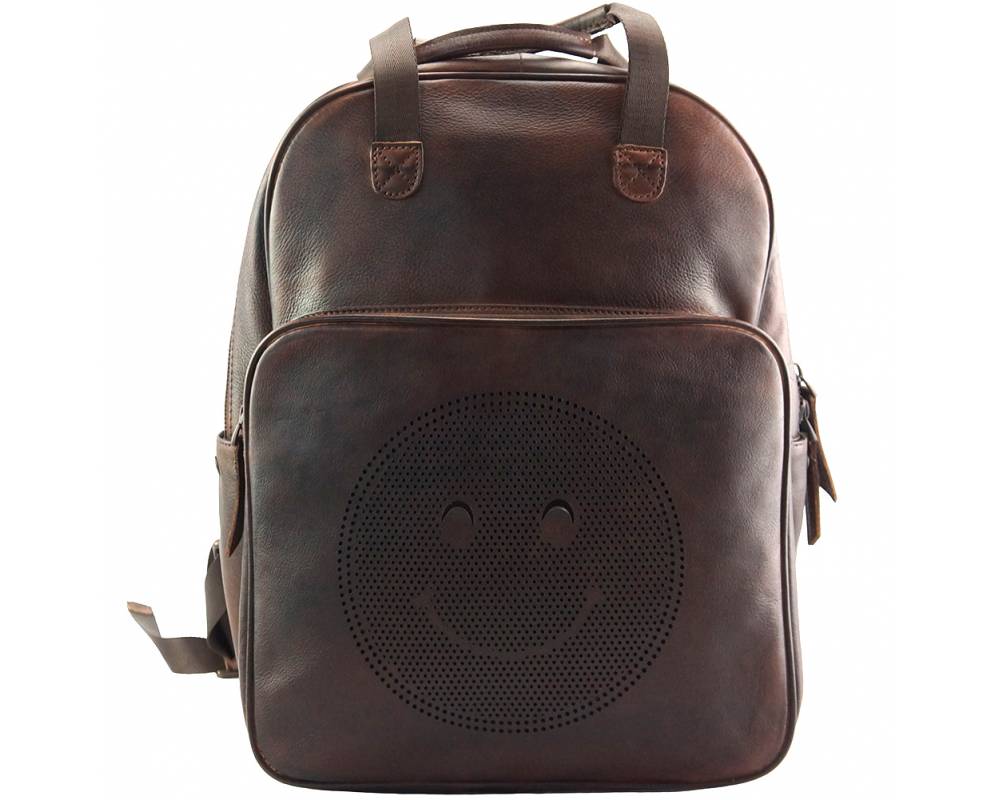 The Roberto - Men's Italian Leather Backpack - City Pack