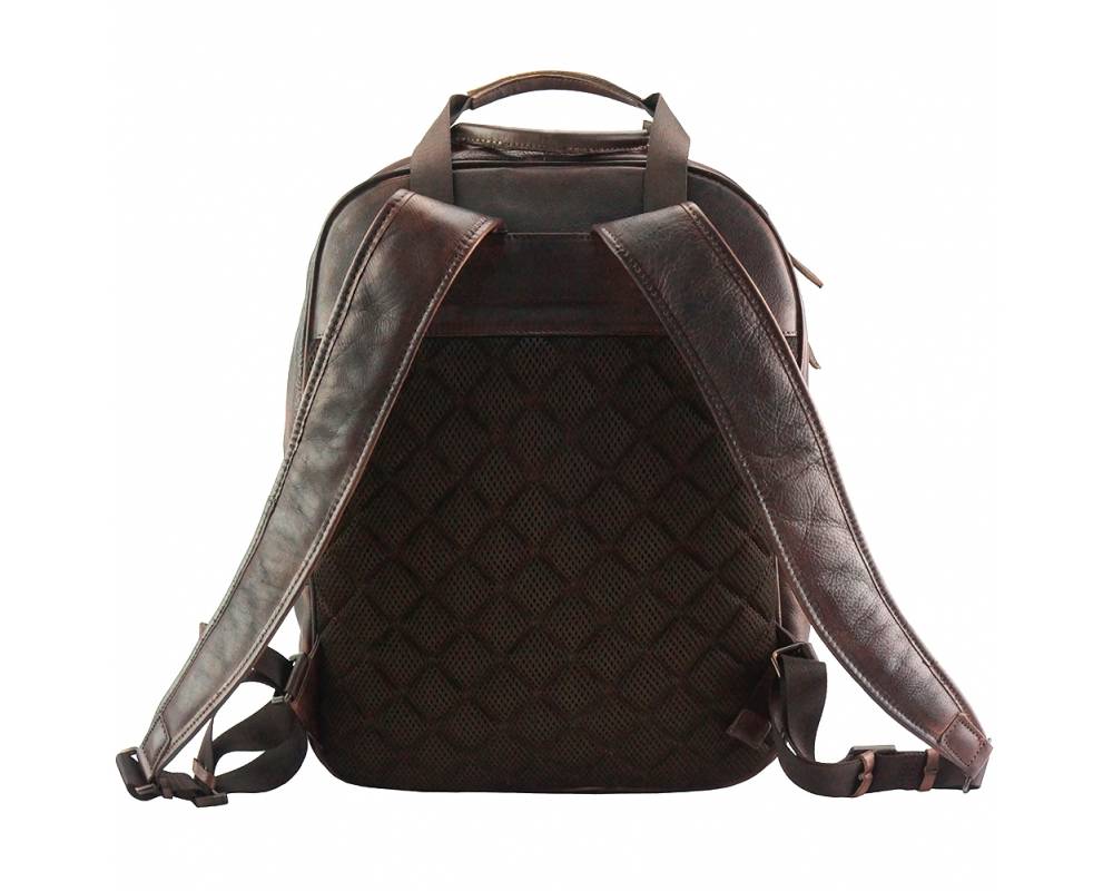 The Roberto - Men's Italian Leather Backpack - City Pack