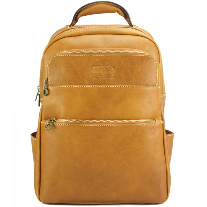The Roberto - Men's Italian Leather Backpack - City Pack