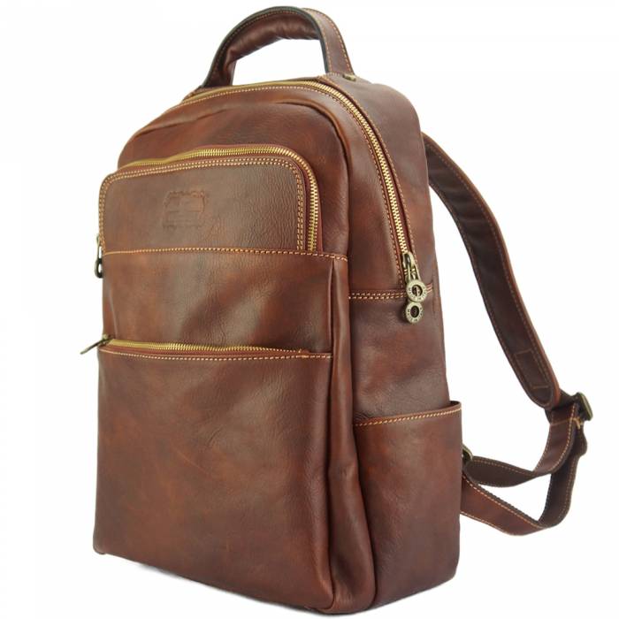 The Roberto - Men's Italian Leather Backpack - City Pack
