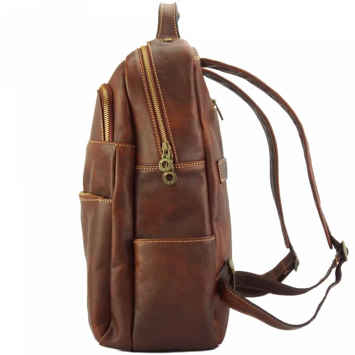 The Roberto - Men's Italian Leather Backpack - City Pack