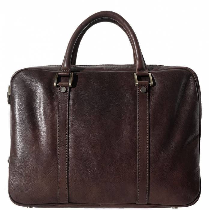 The Paolo Briefcase - Our Finest Hour. Smooth Leather Messenger, Business, Day Bag. Handmade in Florence