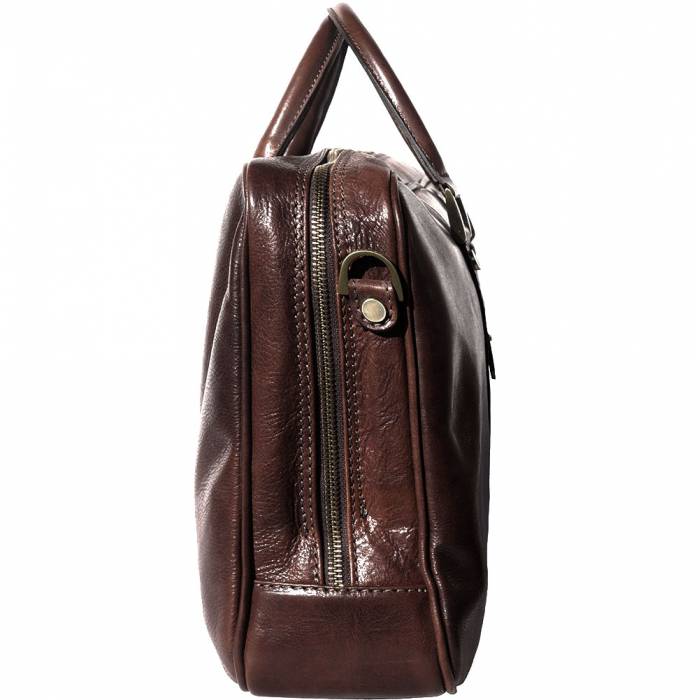 The Paolo Briefcase - Our Finest Hour. Smooth Leather Messenger, Business, Day Bag. Handmade in Florence