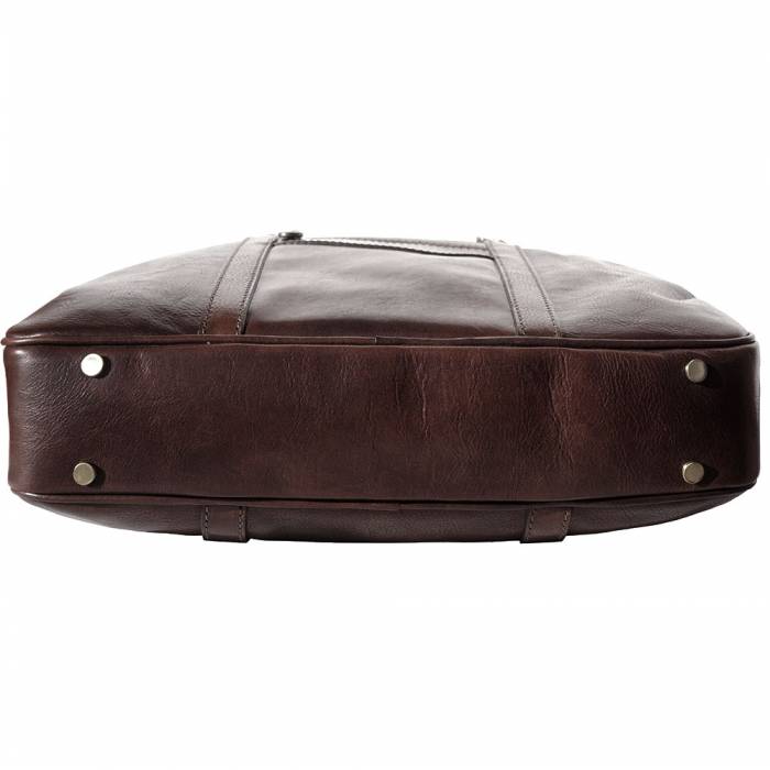 The Paolo Briefcase - Our Finest Hour. Smooth Leather Messenger, Business, Day Bag. Handmade in Florence
