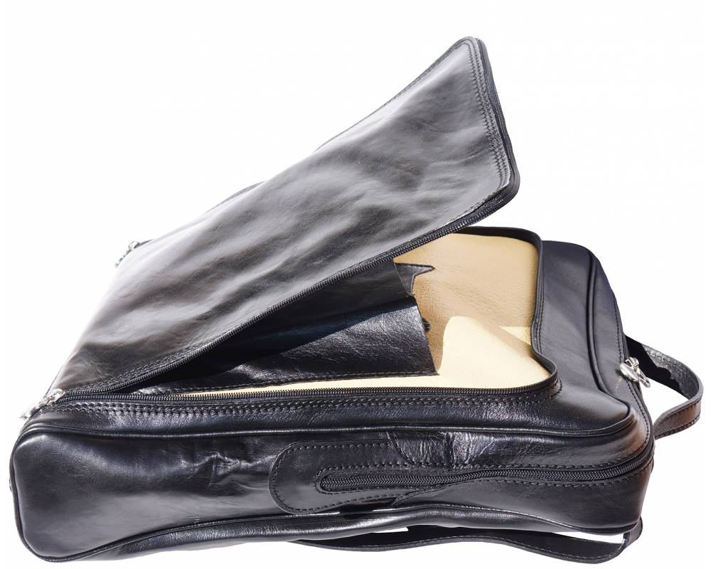 The Paolo Briefcase - Our Finest Hour. Smooth Leather Messenger, Business, Day Bag. Handmade in Florence