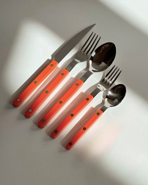Set Of 10 Pcs French Dopamine Cutlery Flatware - Bistro Style