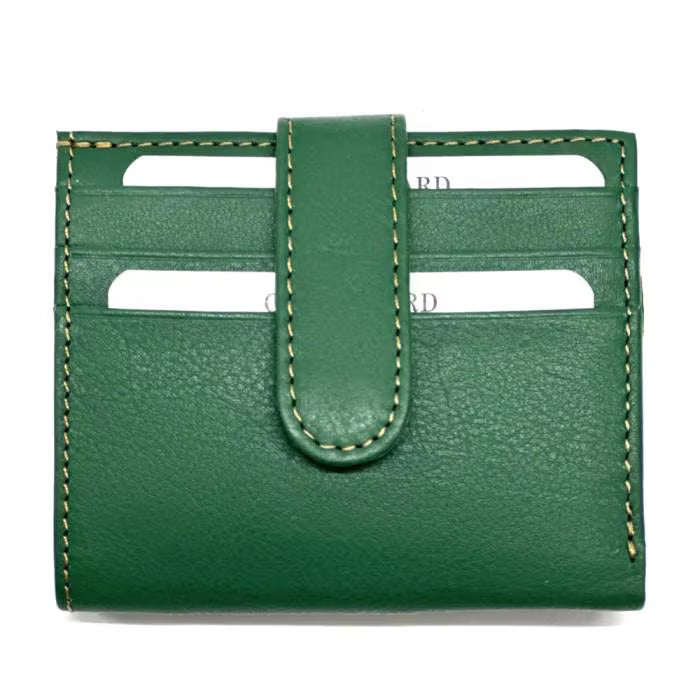Handmade Italian Leather Compact Wallet, Credit Card Holder, Many Colors