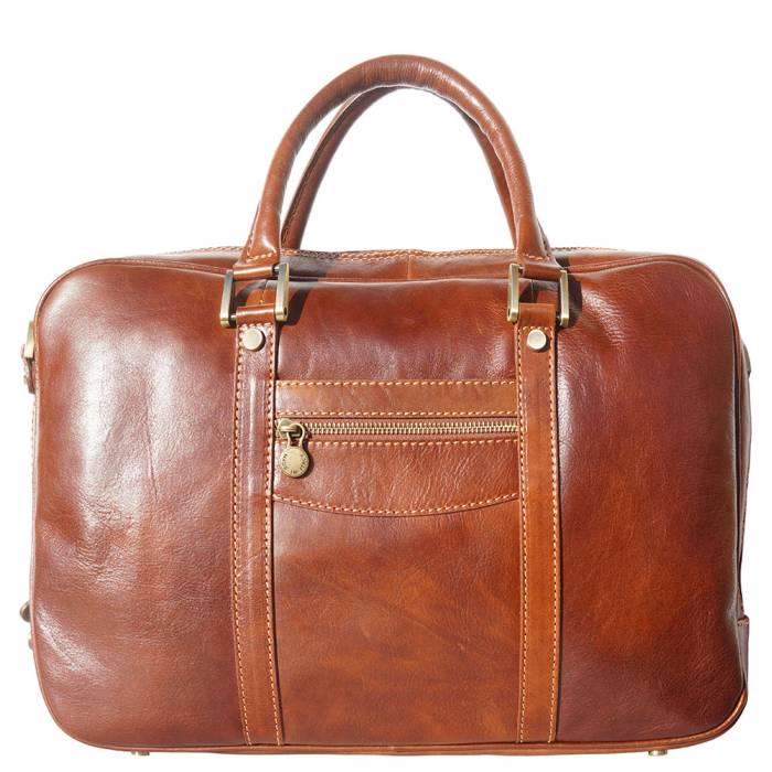 The Paolo Briefcase - Our Finest Hour. Smooth Leather Messenger, Business, Day Bag. Handmade in Florence
