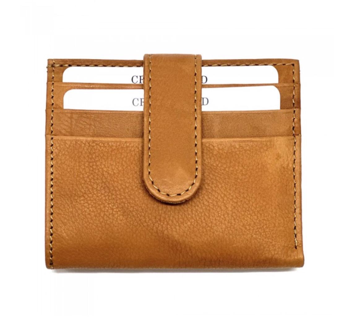 Handmade Italian Leather Compact Wallet, Credit Card Holder, Many Colors