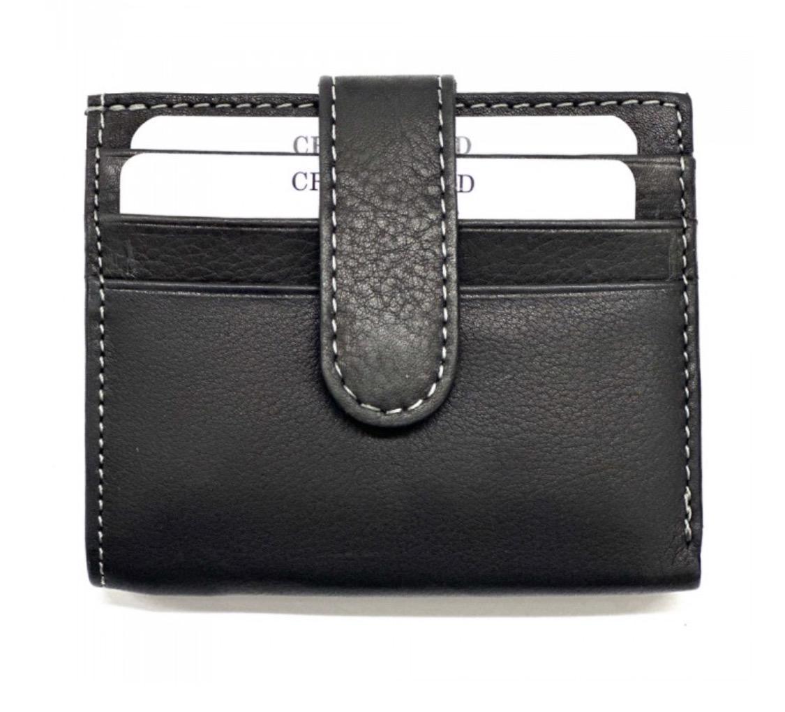 Handmade Italian Leather Compact Wallet, Credit Card Holder, Many Colors