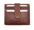 Handmade Italian Leather Compact Wallet, Credit Card Holder, Many Colors