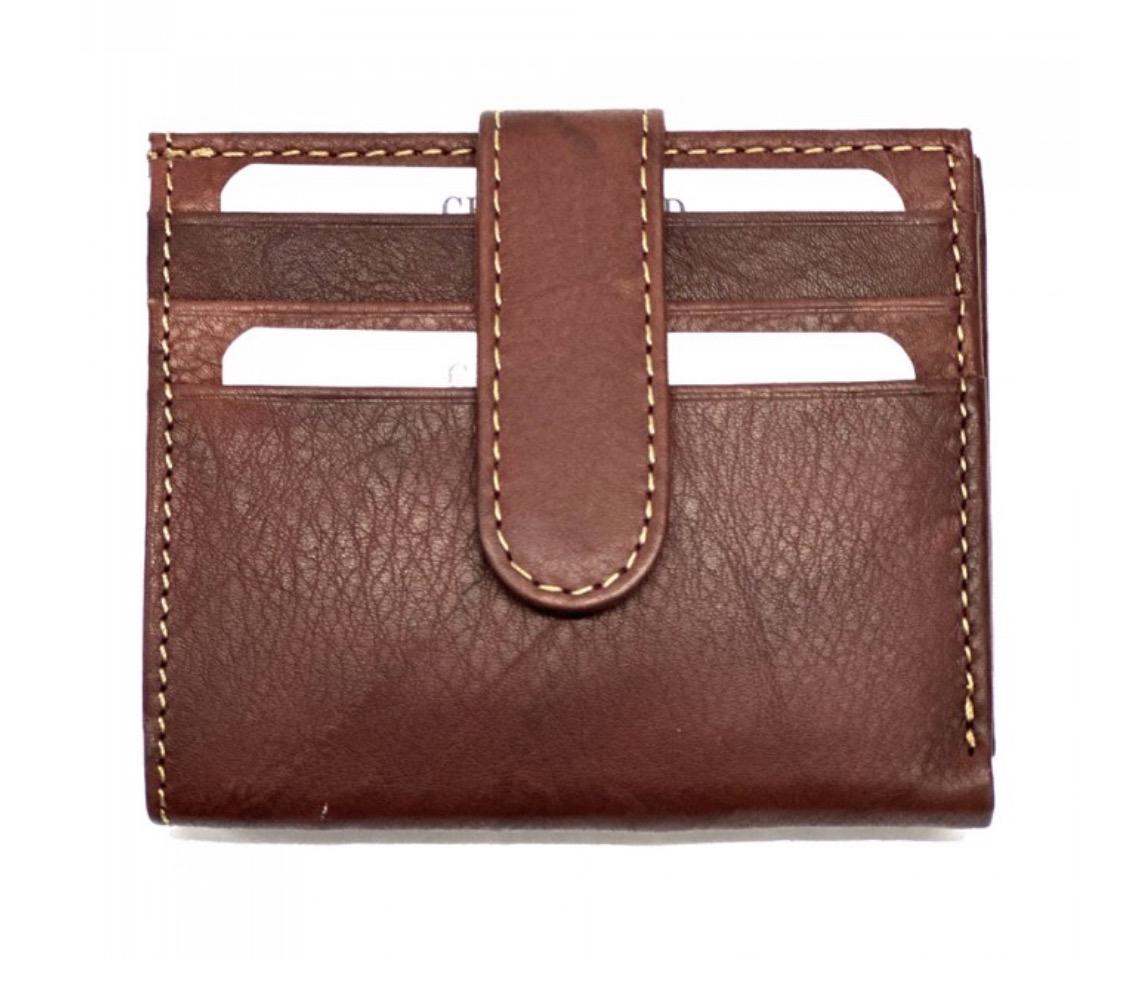 Handmade Italian Leather Compact Wallet, Credit Card Holder, Many Colors