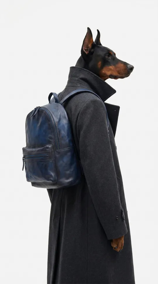 The Ian City Pack - Extra Large Storage 100% Italian Leather Backpack