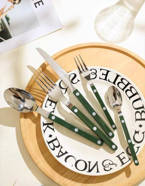 Set Of 10 Pcs French Dopamine Cutlery Flatware - Bistro Style