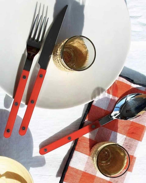 Set Of 10 Pcs French Dopamine Cutlery Flatware - Bistro Style