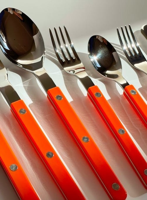 Set Of 10 Pcs French Dopamine Cutlery Flatware - Bistro Style